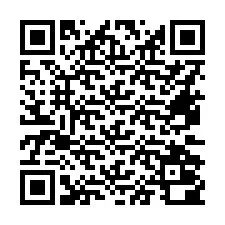 QR kód a telefonszámhoz +16472000713