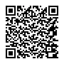 QR kód a telefonszámhoz +16472000870