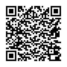 Código QR para número de teléfono +16472000885