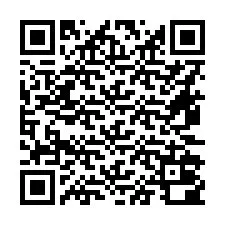 Codice QR per il numero di telefono +16472000891