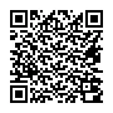 Código QR para número de telefone +16472000893