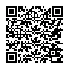 QR Code pour le numéro de téléphone +16472000987