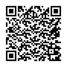 Código QR para número de teléfono +16472001019