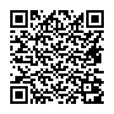 QR-koodi puhelinnumerolle +16472001046