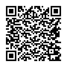 Código QR para número de teléfono +16472001136