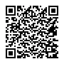 QR-koodi puhelinnumerolle +16472001143