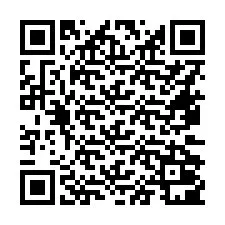 Código QR para número de teléfono +16472001218