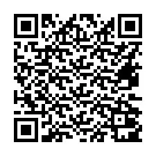 QR kód a telefonszámhoz +16472001243