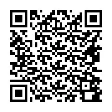 QR Code pour le numéro de téléphone +16472580262