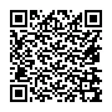 QR Code pour le numéro de téléphone +16474795089