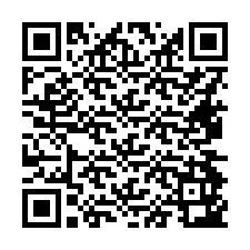 Kode QR untuk nomor Telepon +16474943296