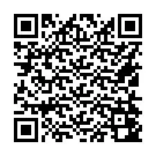 QR код за телефонен номер +16514042425