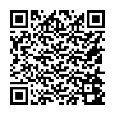 QR Code สำหรับหมายเลขโทรศัพท์ +16514042915