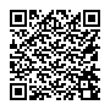 Kod QR dla numeru telefonu +16514240740