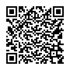 Código QR para número de telefone +16514358020