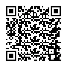 Código QR para número de teléfono +16574642464