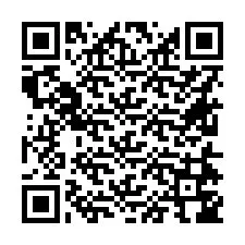 QR-koodi puhelinnumerolle +16614746019