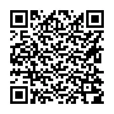 QR код за телефонен номер +16625204251