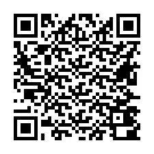 Código QR para número de teléfono +16627400397