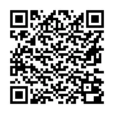 Codice QR per il numero di telefono +16672000005