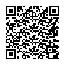 QR код за телефонен номер +16672000006