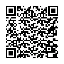 Código QR para número de telefone +16672000009