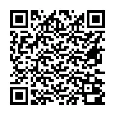 QR код за телефонен номер +16672000013