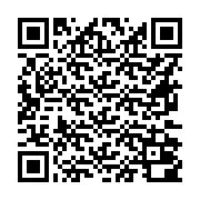 QR-код для номера телефона +16672000014