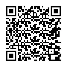 Código QR para número de teléfono +16672000015