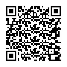 Código QR para número de teléfono +16672000020