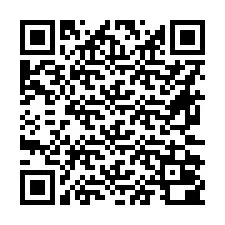 Código QR para número de telefone +16672000021