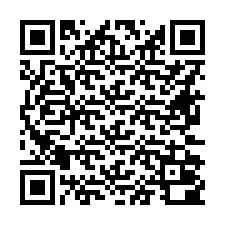 Código QR para número de teléfono +16672000026