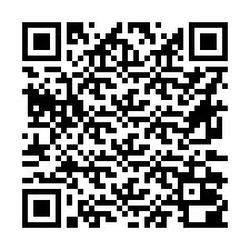 Código QR para número de telefone +16672000041