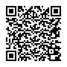 Codice QR per il numero di telefono +16672000042