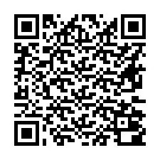 QR-koodi puhelinnumerolle +16672000102