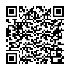 Código QR para número de teléfono +16672000859