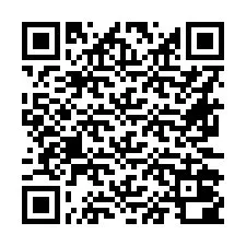 QR-код для номера телефона +16672000899