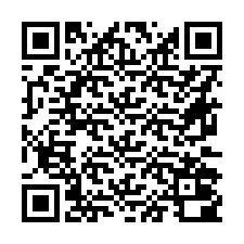 Código QR para número de teléfono +16672000911