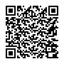 Código QR para número de teléfono +16672000985