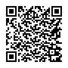 Código QR para número de telefone +16672001025