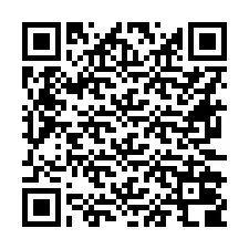 Código QR para número de teléfono +16672008894