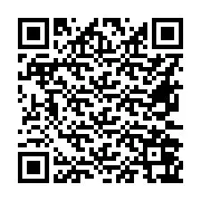 Código QR para número de teléfono +16672067933