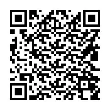 Código QR para número de telefone +16822058661