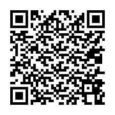 Código QR para número de telefone +17017868643