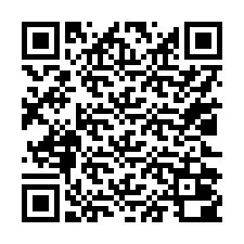 QR kód a telefonszámhoz +17022000049