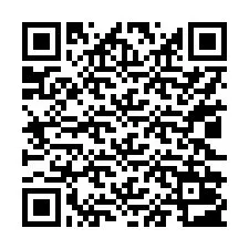 QR-code voor telefoonnummer +17022003470