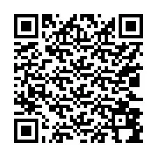 電話番号のQRコード +17023894784
