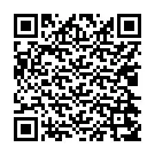 Código QR para número de telefone +17024257862