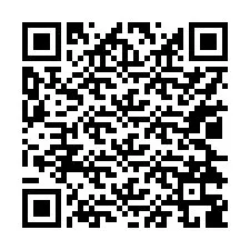 Codice QR per il numero di telefono +17024389935