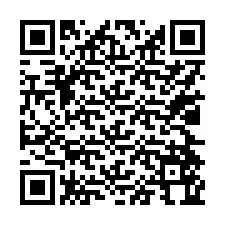 QR код за телефонен номер +17024564629